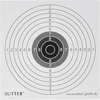 Pack De 100 Cibles SUTTER 14x14cm – Pour Airsoft, Softair, Petits Calibres