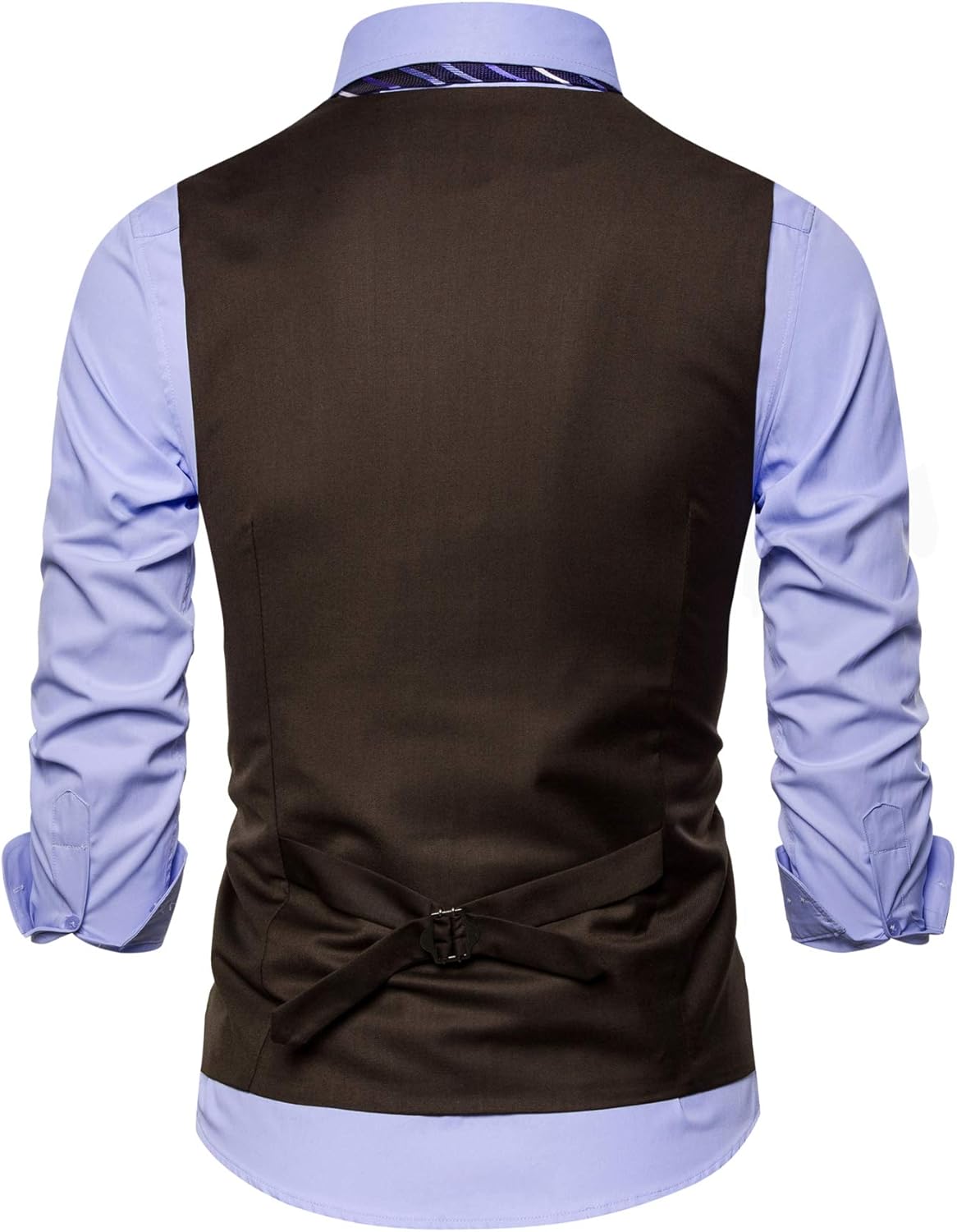 AOYOG Mens Formal Business Suit Vests 5 Buttons Regular Fit Waistcoat for Suit or Tuxedo at  Men’s Clothing store