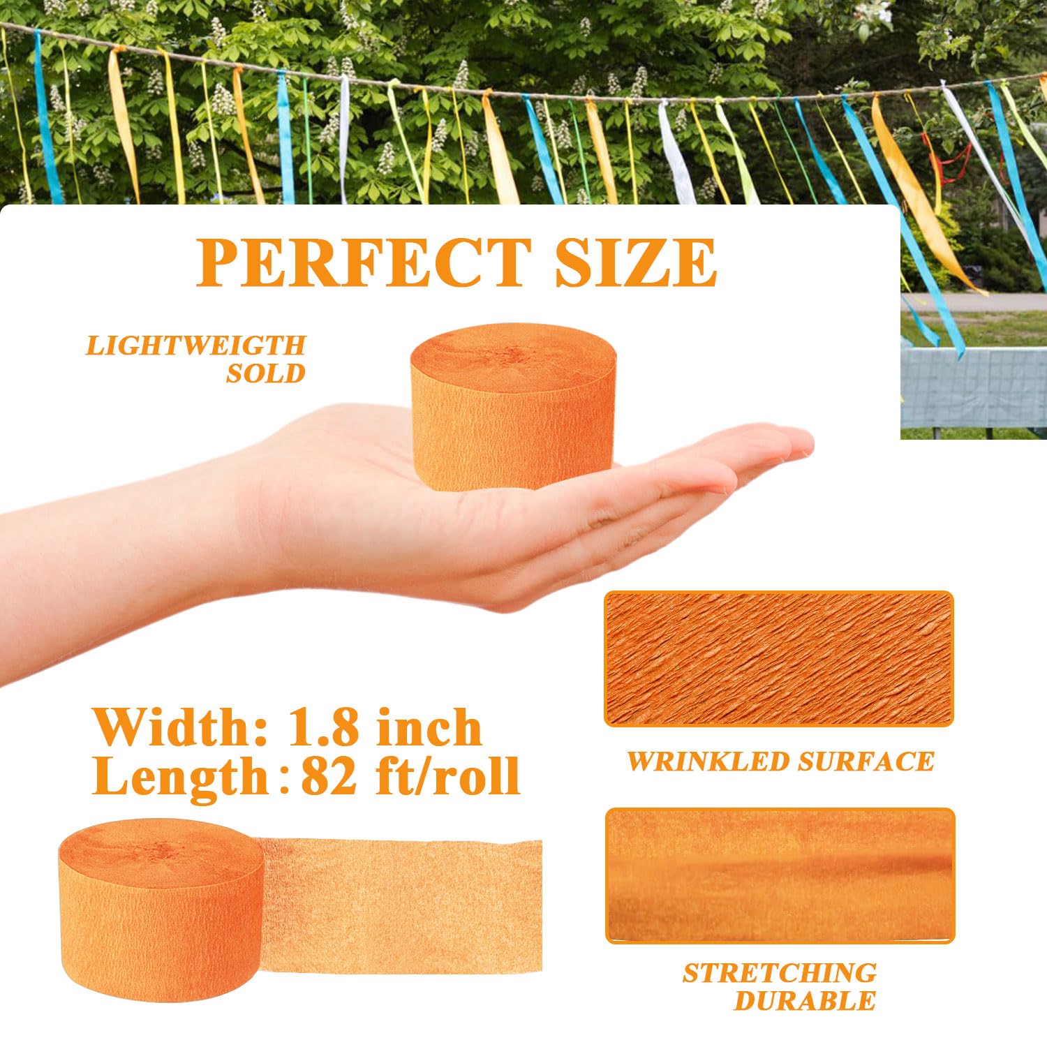 Krepppapier-Luftschlangen Set – 8 Rollen, 180 M, In Königsblau, Rosa, Rotgold & Weiß Für Partys & Basteln
