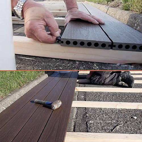 Miniatura 5 de Hidden Deck Fastener, Hidden Fasteners for Composite Decking Board, Composite Decking Clips & Plastic Hidden Fasteners with Screws, Universal