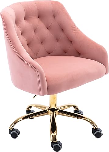 Miniatura 11 de Silla moderna de oficina en casa, silla de escritorio con ruedas, silla giratoria de tocador, silla de maquillaje, sillas de altura ajustable, de