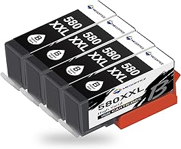 580 XXL Black Compatible for Canon 580XXL PGI-580XXL Cartridge for TR7500 TR8500 TS6100 TS6200 TS6300 TS700 TS8200 TS8350 TS9150-4 Black