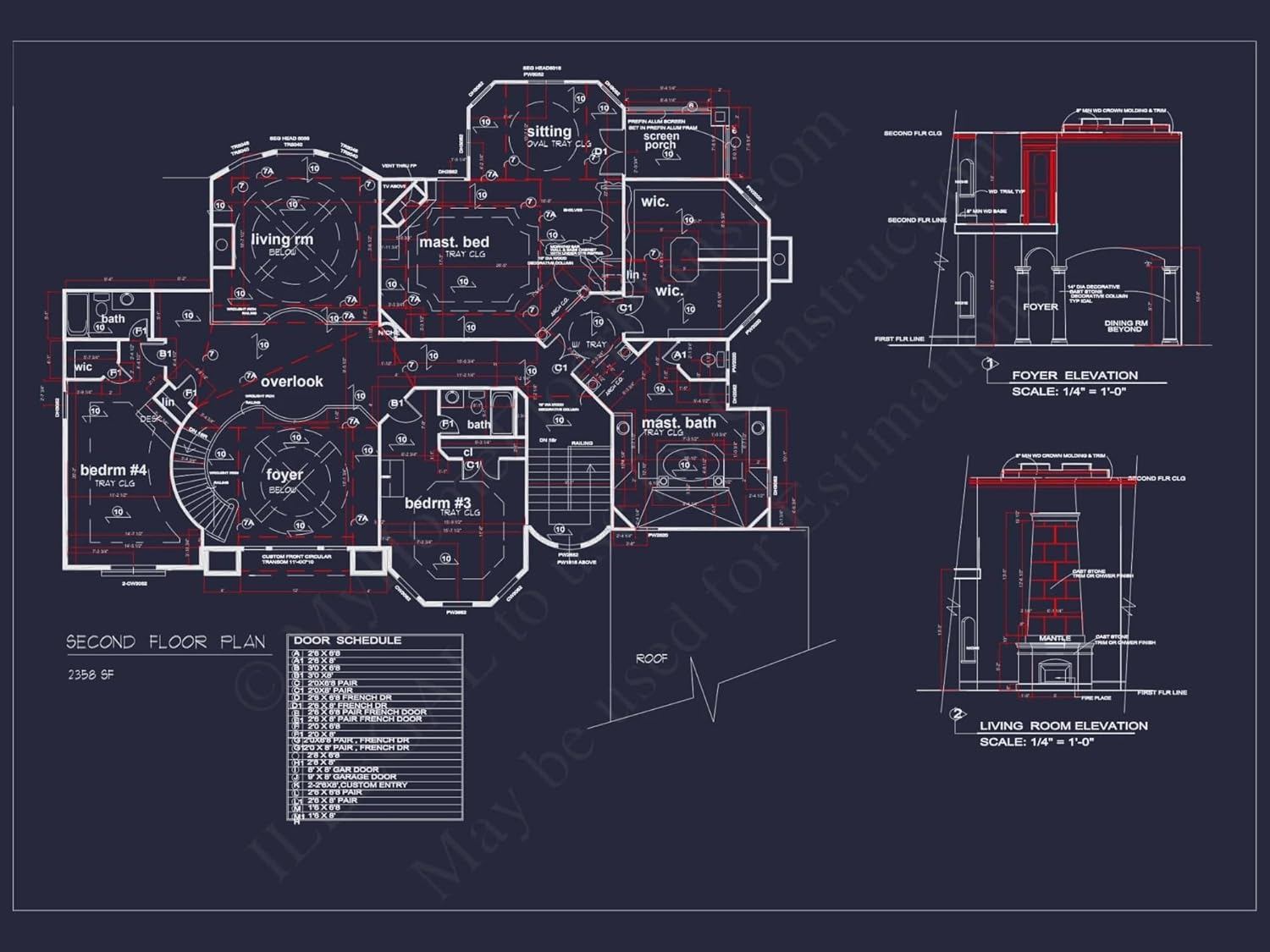 13-Debra House Plan - Luxury House Floor Plan with CAD Blueprints & Modern Design