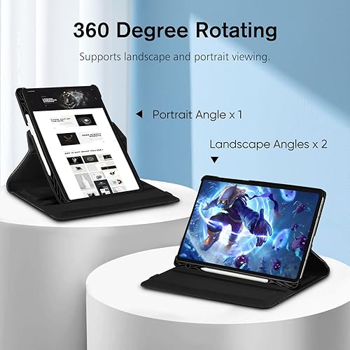 Miniatura 3 de Fintie Funda giratoria para Samsung Galaxy Tab S9 FE 5G de 10.9 pulgadasGalaxy Tab S9 de 11 pulgadas 2023 con soporte para bolígrafo S, soporte