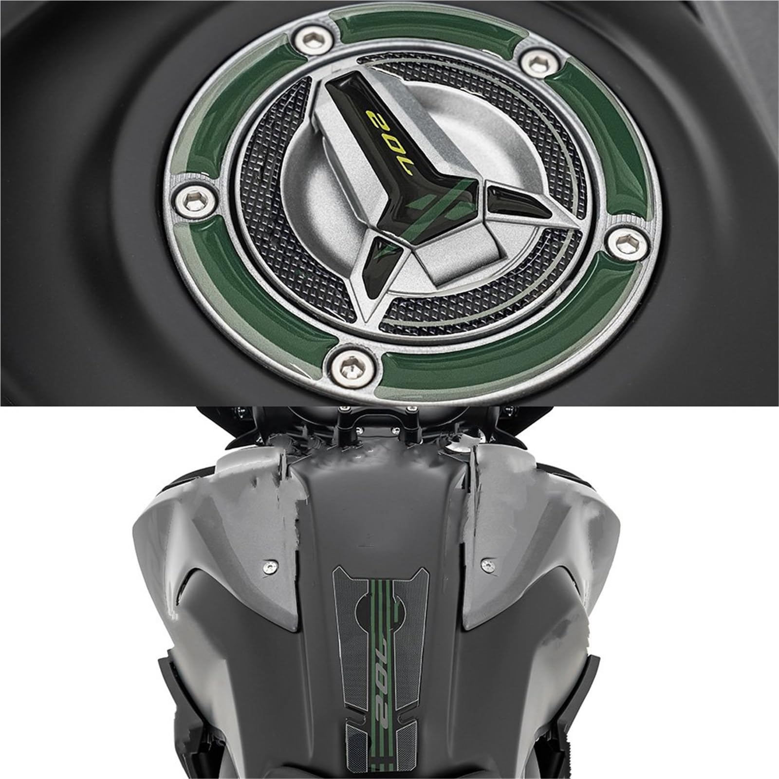 Adesivi per paraserbatoio Adesivo Protettivo per Serbatoio Moto per Benelli TRK 702X TRK702X Adesivi Laterali Decalcomanie per Serbatoio Carburante Impermeabili(Colore 6)
