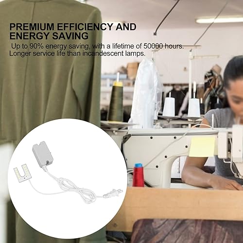 Miniatura 3 de FOSA Luz para máquina de coser, lámpara de cuello de cisne, 10 cuentas LED de iluminación magnética de succión con base magnética para máquina de