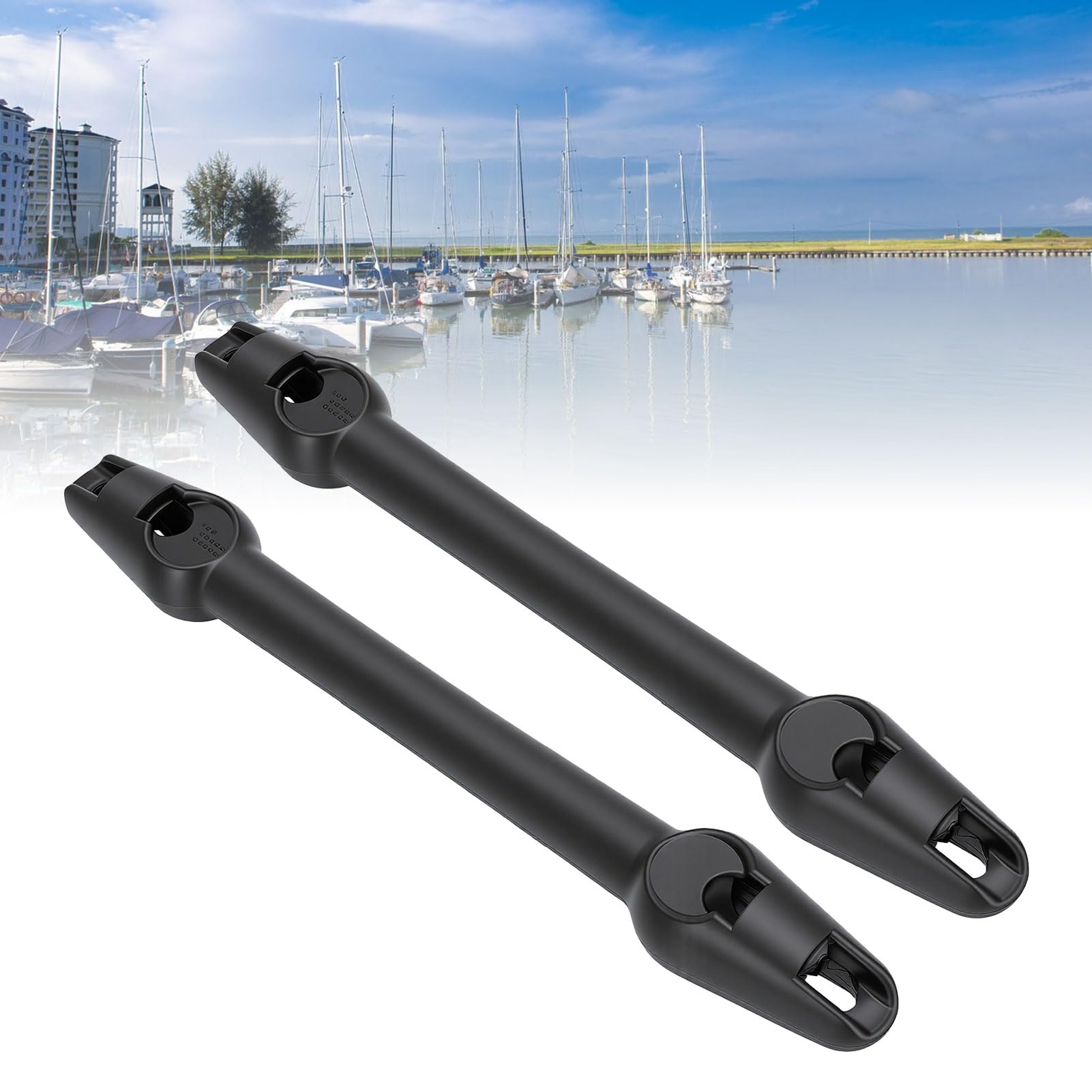 Generic Ammortizzatore di Ormeggio per Barche per Attracco Sicuro Ammortizzatore in Gomma Durevole per Barche Fino a 20 Piedi 2 Pezzi