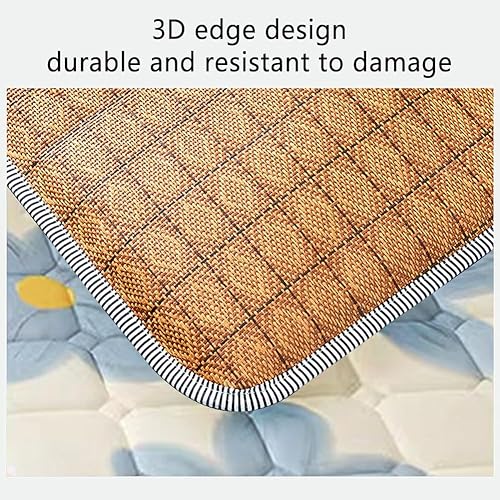 Miniatura 3 de Colchón japonés de piso futón, tatami Mat colchoneta para dormir de enfriamiento plegable enrollable Mat Dormitorio Cama Almohada Tumbona