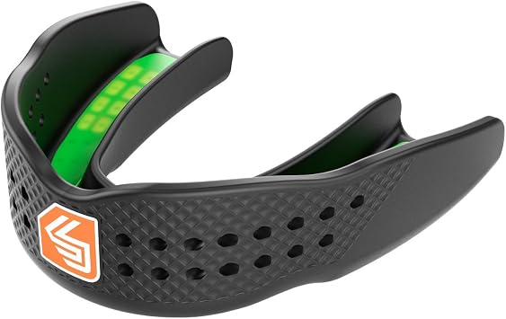 Shock Doctor Mouthguard Superfit Easy-Fit Strap/Strapless mouthguard Low Profile Fit Perfect for Basketball, Hockey, Lacrosse, All Sport