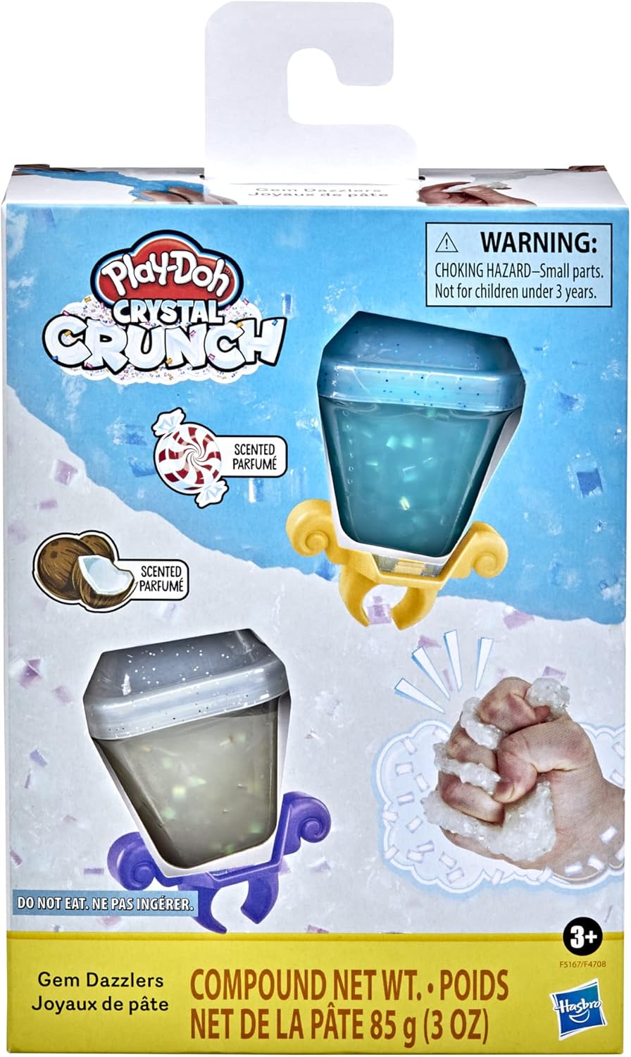Hasbro PlayDoh Crystal Crunch Gem Dazzlers 2Pack Toys