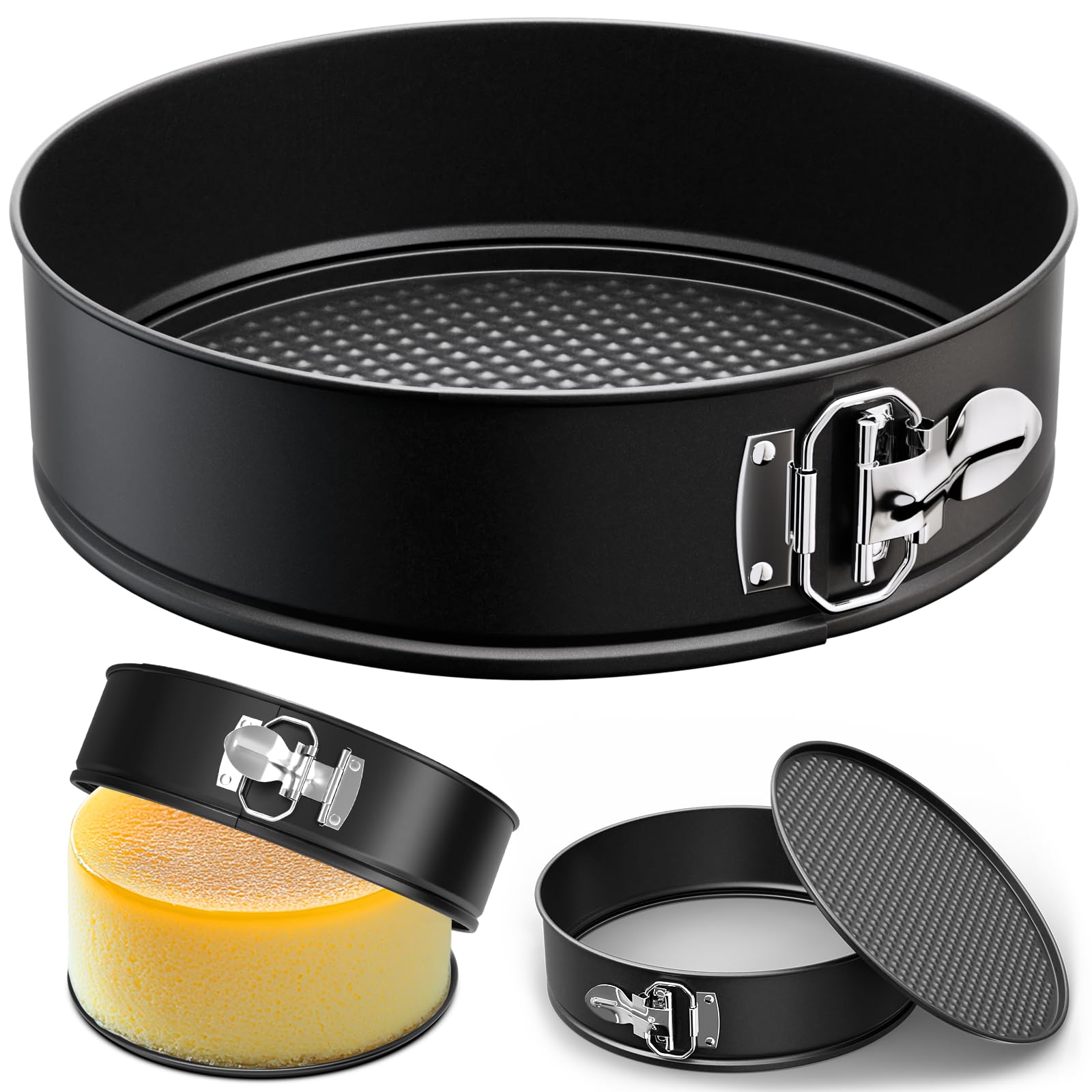 7 Inch Springform Pan with Removable Bottom, Non-stick Round Spring Form Cake Mold Cheesecake Pan For Baking