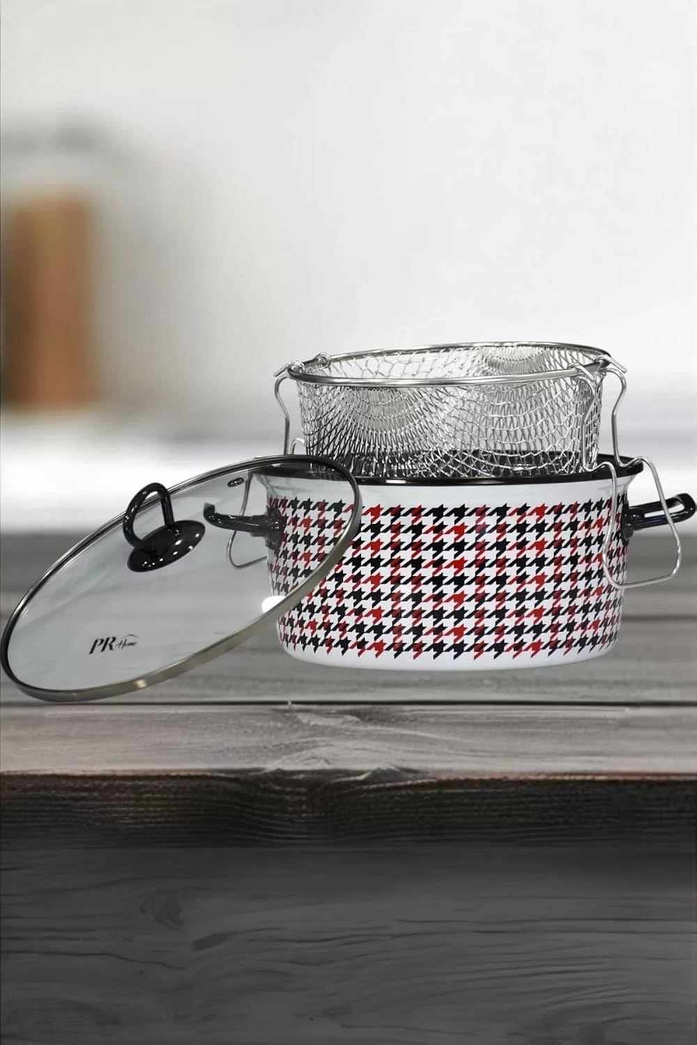 PR Home Forte Black Emaye Kızartma Tenceresi 22 cm