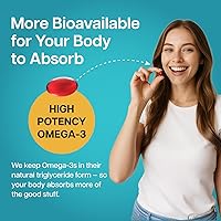 Vista 7 de Mini Fish Oil Softgels – Triple Strength – Advanced Formula - 1500mg Omega 3 with EPA & DHA – Smaller Than a Dime – Fish Oil Minis - Wild Caught