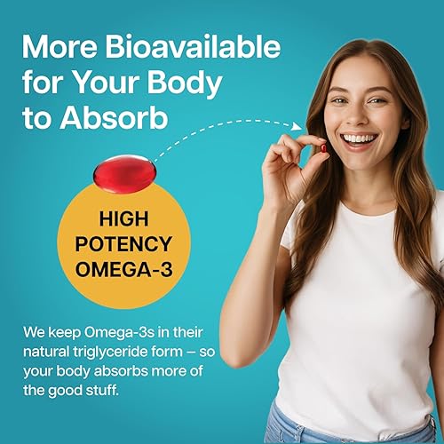 Miniatura 7 de Mini Fish Oil Softgels – Triple Strength – Advanced Formula - 1500mg Omega 3 with EPA & DHA – Smaller Than a Dime – Fish Oil Minis - Wild Caught