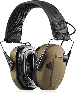 Savior Equipment Apollo Electronic Earmuffs For Shooting w/Gel Ear Pads, 24dB NRR, Noise Cancelling Ear Protection Headset