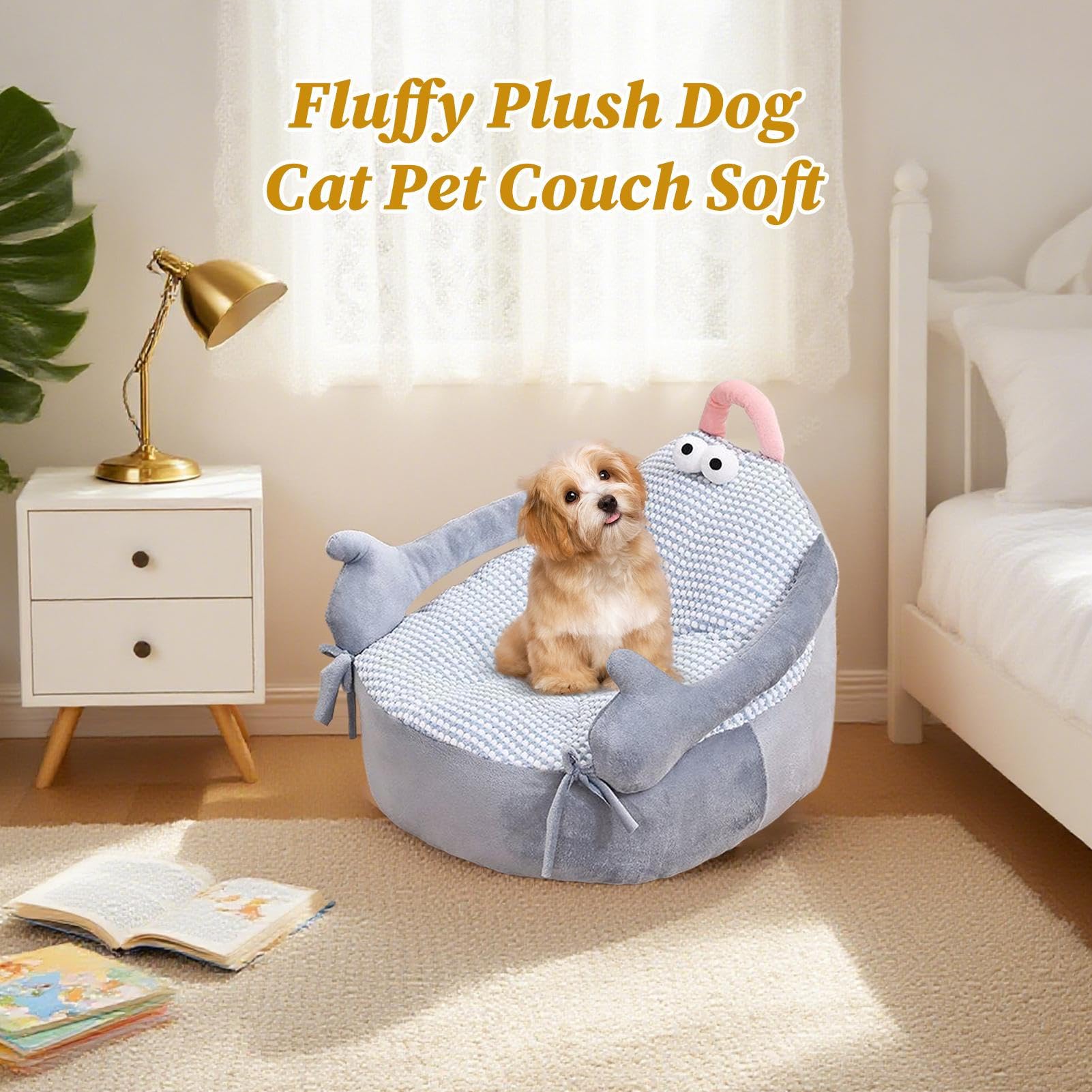 Cama Perros Suave Afelpado, De Mascotas, Calmante Y Cómodo para Dormir