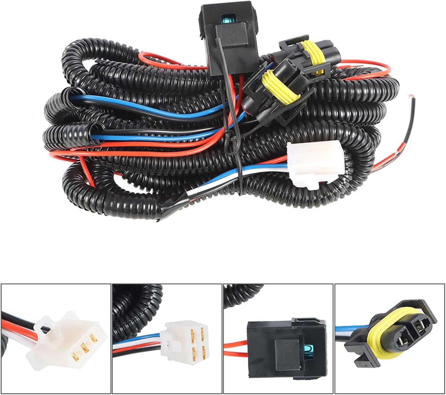 munirater Fog Lights Kit Replacement for Silverado 1500 2019 2020 2021 with Clear Lens, Switch, Harness, Relay