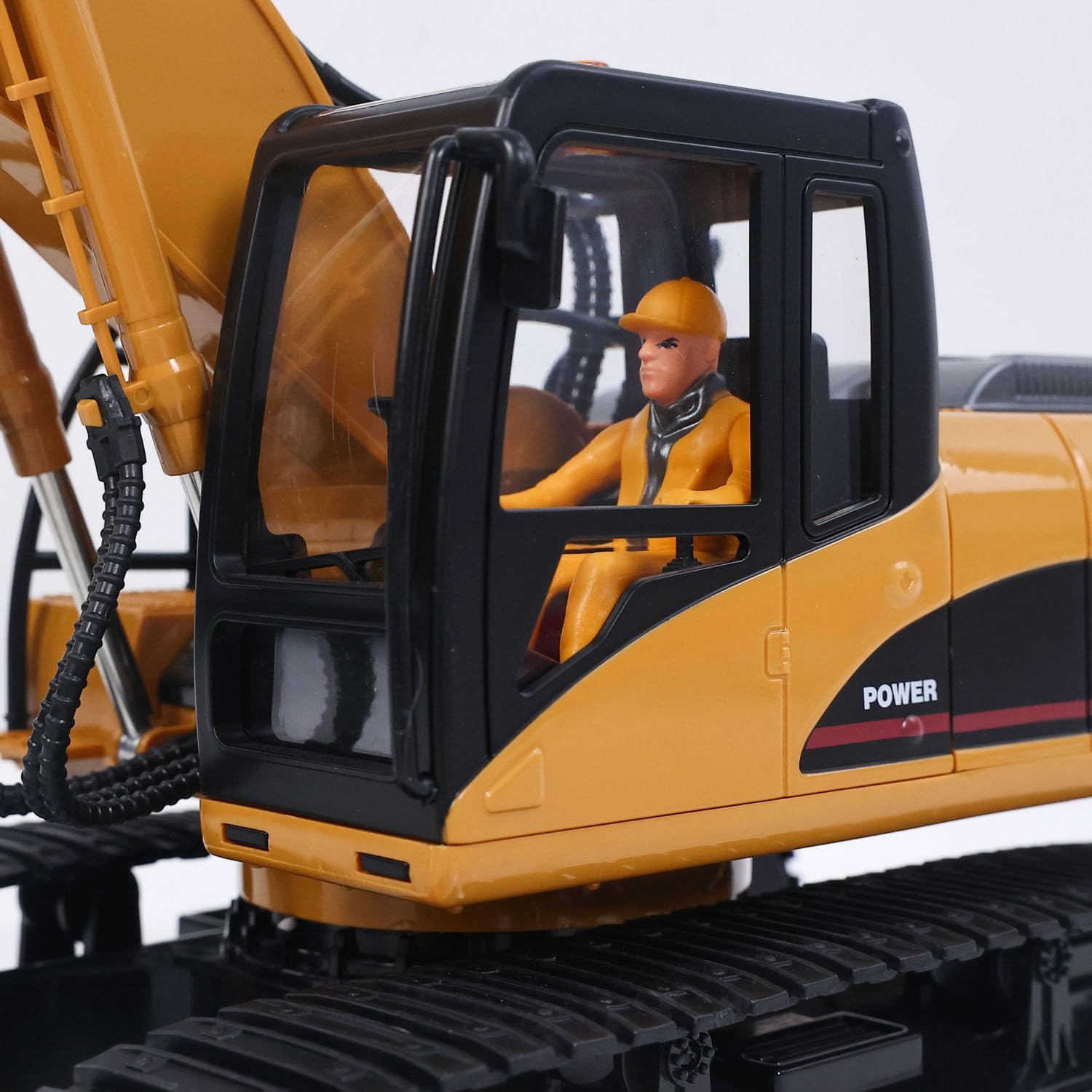HUINA 1/14 RC Electric Excavator 1535 Remote Control Digger 15CH 2.4G Radio Finished Toy Model Battery Sound Light Effects Hobby Grade Model for Ages 14+