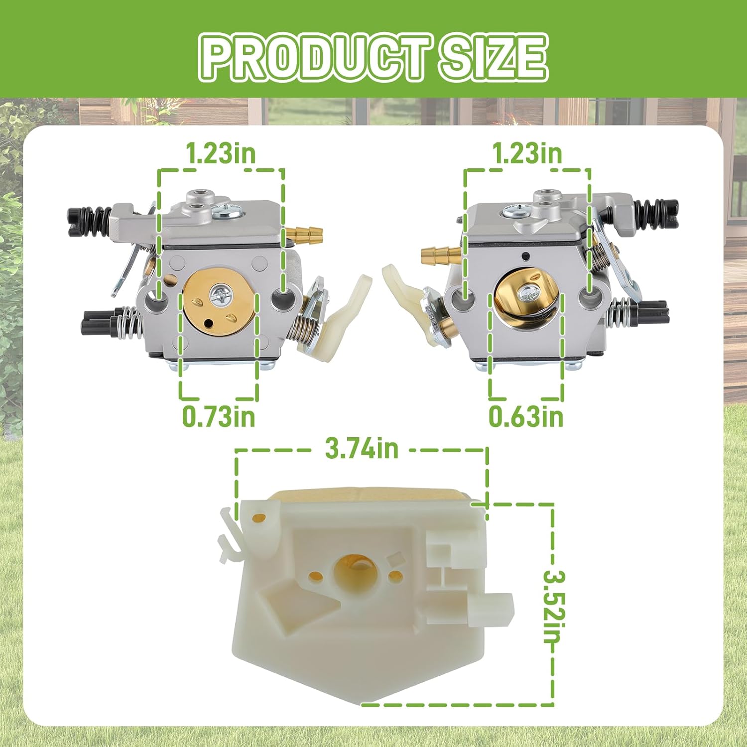 503281504 WT-170 Carburetor Carb Tune Up Kit Fit for Husqvarna 50 55 Rancher 51 55 Chainsaw with Air Filter Fuel Line Spark Plug Parts