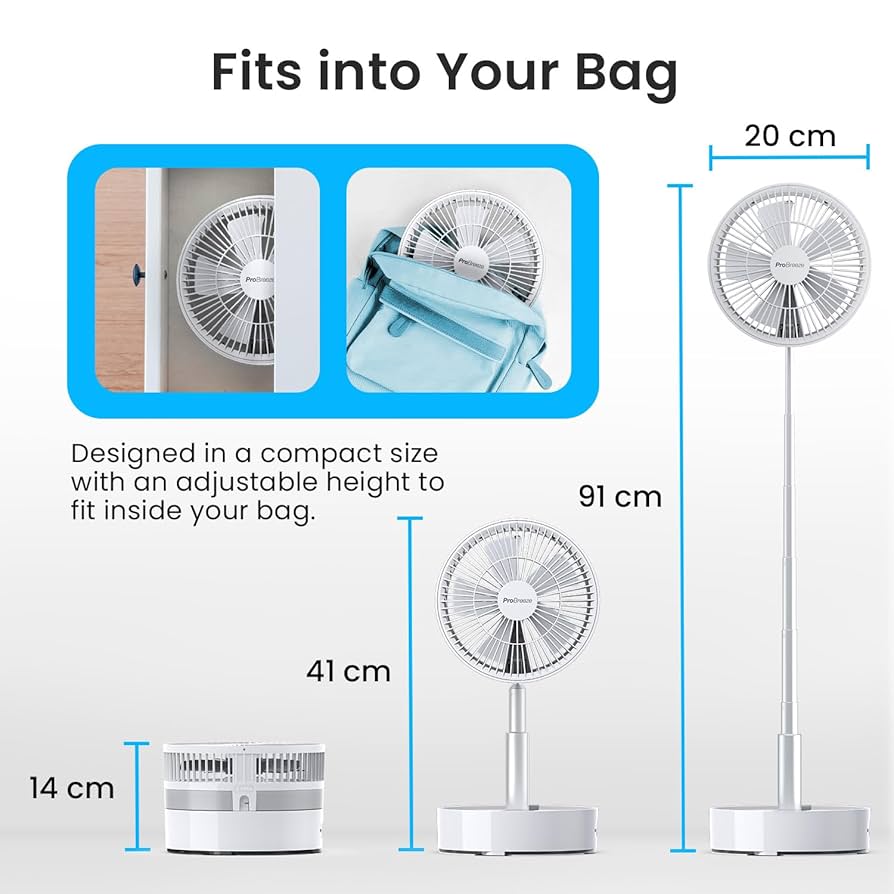 Pro Breeze 折り畳み式 サーキュレーター 扇風機 Pro Breeze 折り畳み式 サーキュレーター 扇風機 DCモーター