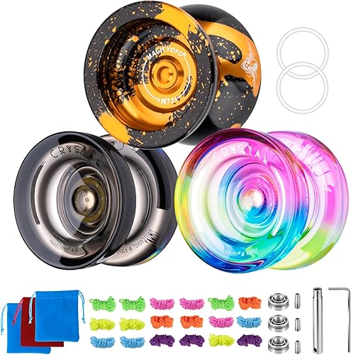 Miniatura 10 de MAGICYOYO Yoyo N11 de doble propósito para niños de 8 a 12 años o más, yoyo profesional avanzado que no responde con kit de rodamientos que no