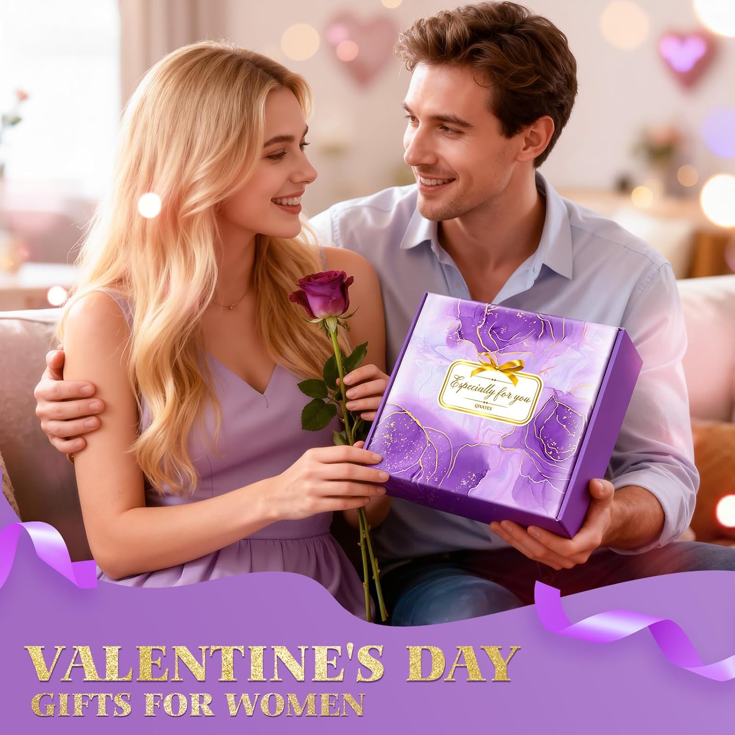 Easter Gifts for Her, Bath Gift Set for Women, Birthday Gifts for Wife Women Sister Mom Auntie Grandma Friends, Relaxing Spa Self Care Lavender Bath Bombs Set﻿ - Image 2