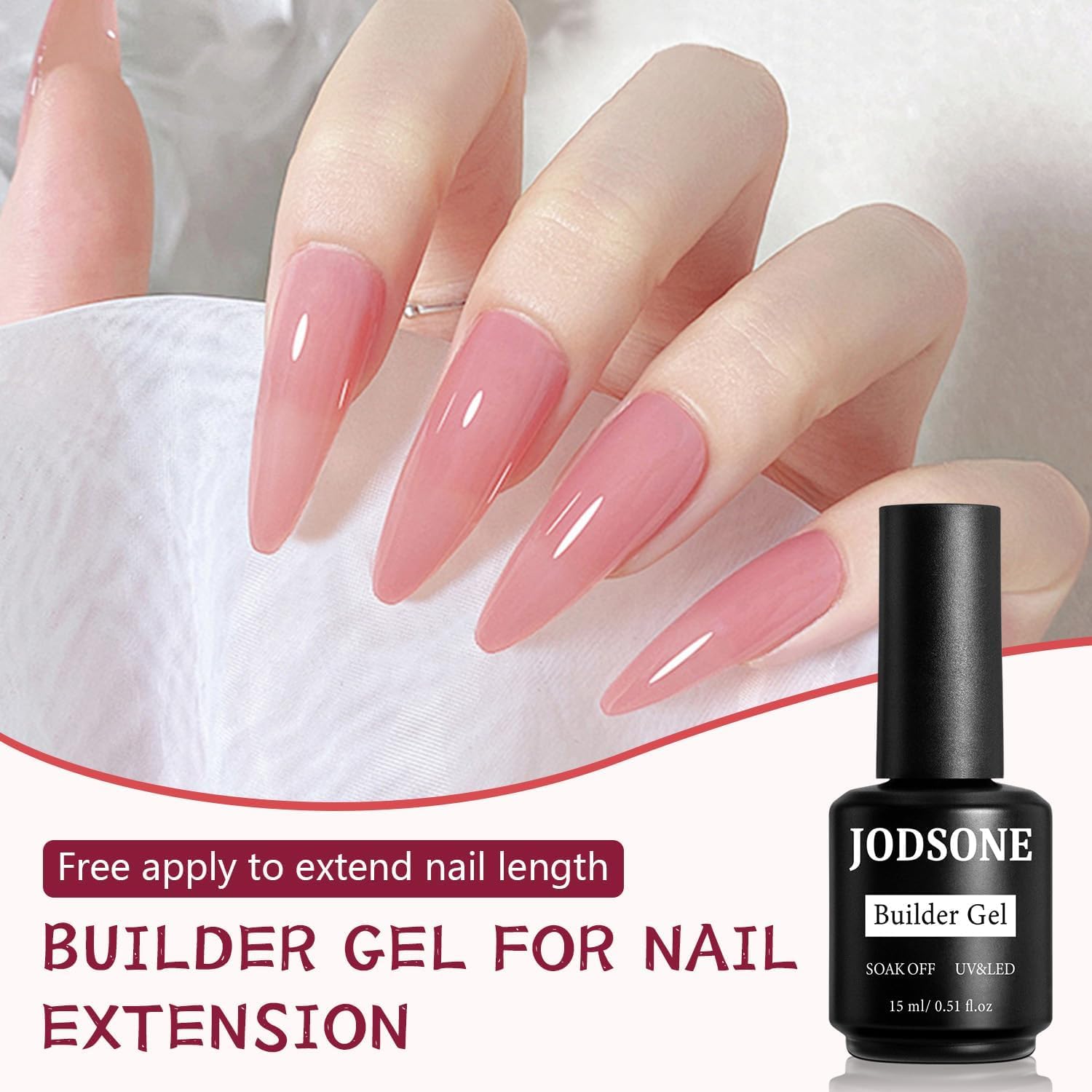 JODSONE All in One Fast & Easy Clear Builder Gel 15ml - Image 3