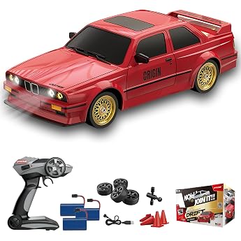 Hylukon Drift Car, 30 km/h RC Drift Car 1:16 2.4 GHz Remote Controlled Car 4WD RC Car Drift Car with LED Light, 4 Racing and 
