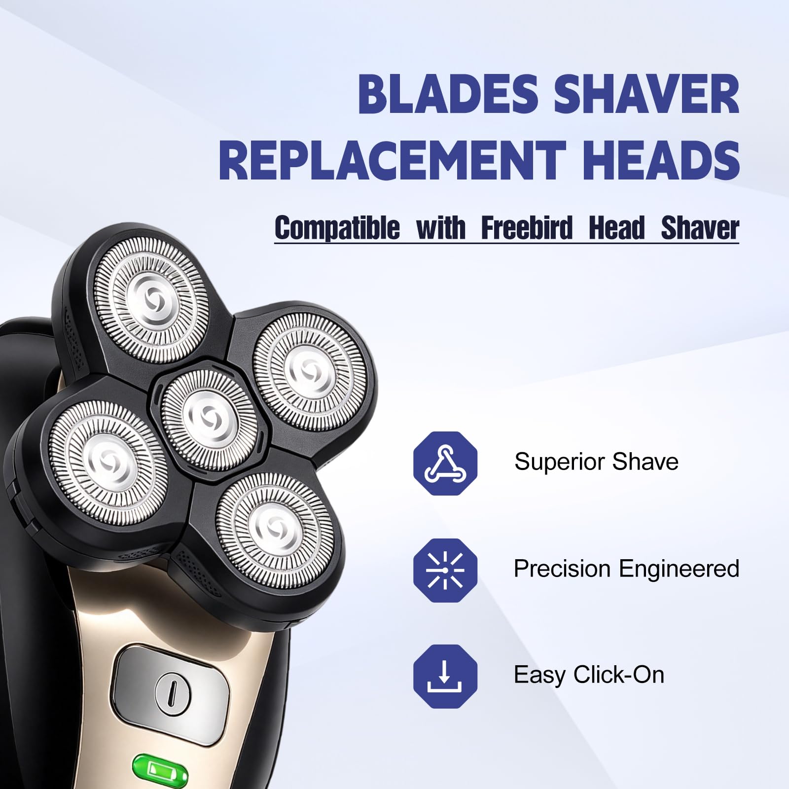 Freebird Shaver Blades - 5 Pack Replacement -2 Freebird Shaver Blades - 5 Pack Replacement -2