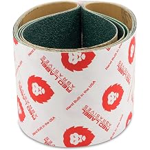 Red Label Abrasives 4 X 36 Inch 120 Grit Metal Grinding Zirconia Sanding Belts, 3 Pack