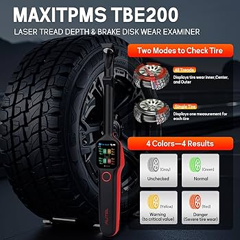 Amazon.com: Autel MaxiTPMS TBE200(E) 2025 Tire Tread Depth & Brake