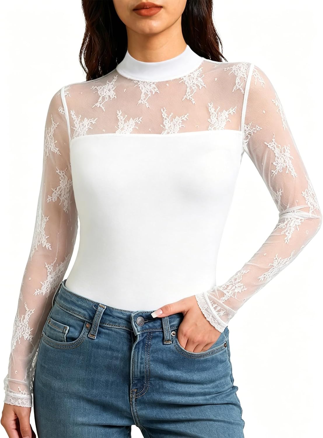 GKBK Womens Shirts Long Sleeve Slim Fit Sexy Sheer Tops Going Out Outfits