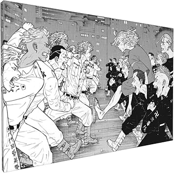Amazon 東京卍リベンジャーズ 装飾画 絵画 油絵 インテリア装飾 アートパネル フレーム装飾画 キャンバス 壁飾り 壁掛け アートポスター 贈り物 壁の絵 装飾 ウォールステッカー オンライン通販