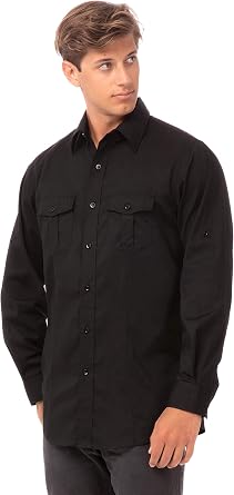 Chef Works Mens Pilot Shirt,