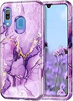 Vista 1 de Lamcase Funda para Samsung Galaxy A20/A30, resistente a prueba de golpes, híbrida de policarbonato duro, silicona suave, protección contra caídas