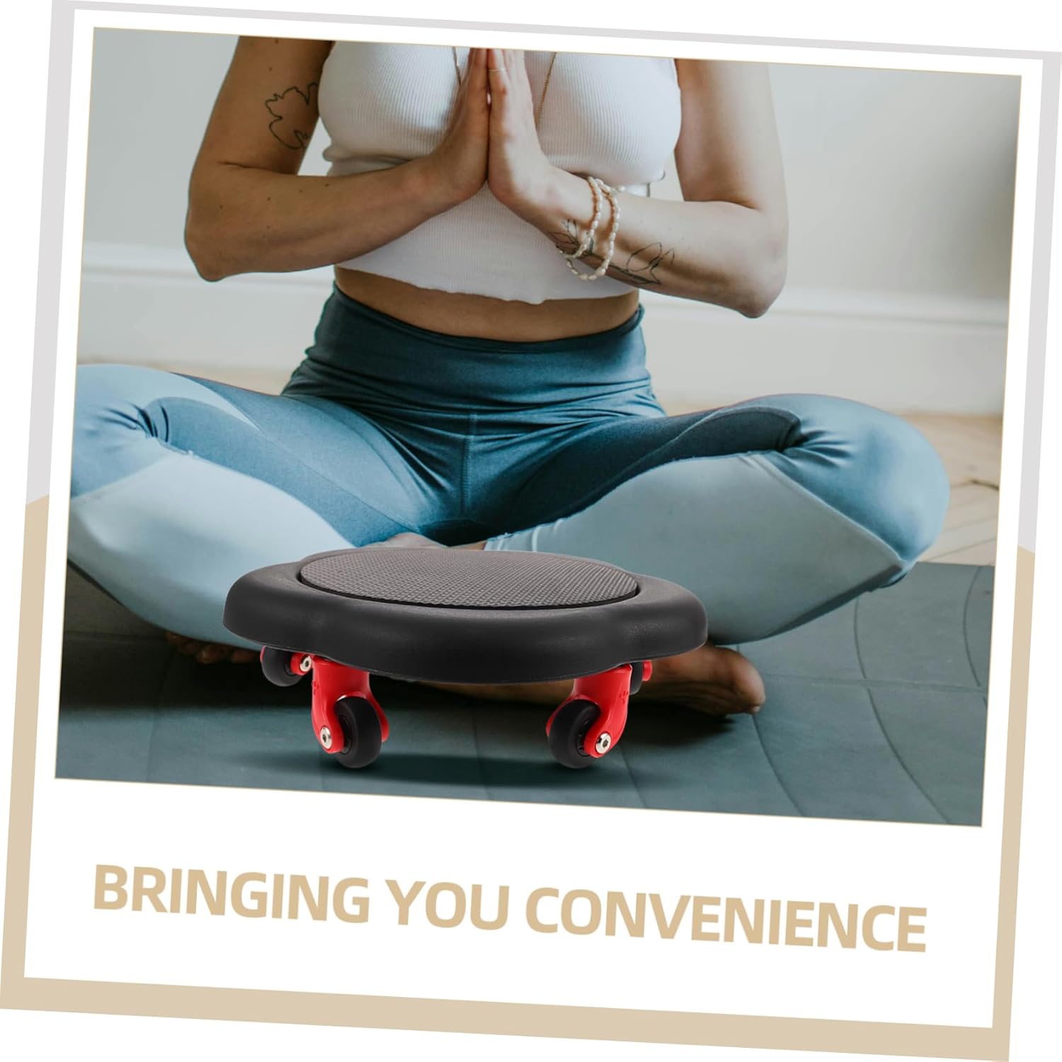 Abdominal Roller Wheel Strength Training Abdominal Exercise Equipment Core Sliders Flower Discs Portable Fitness Tool