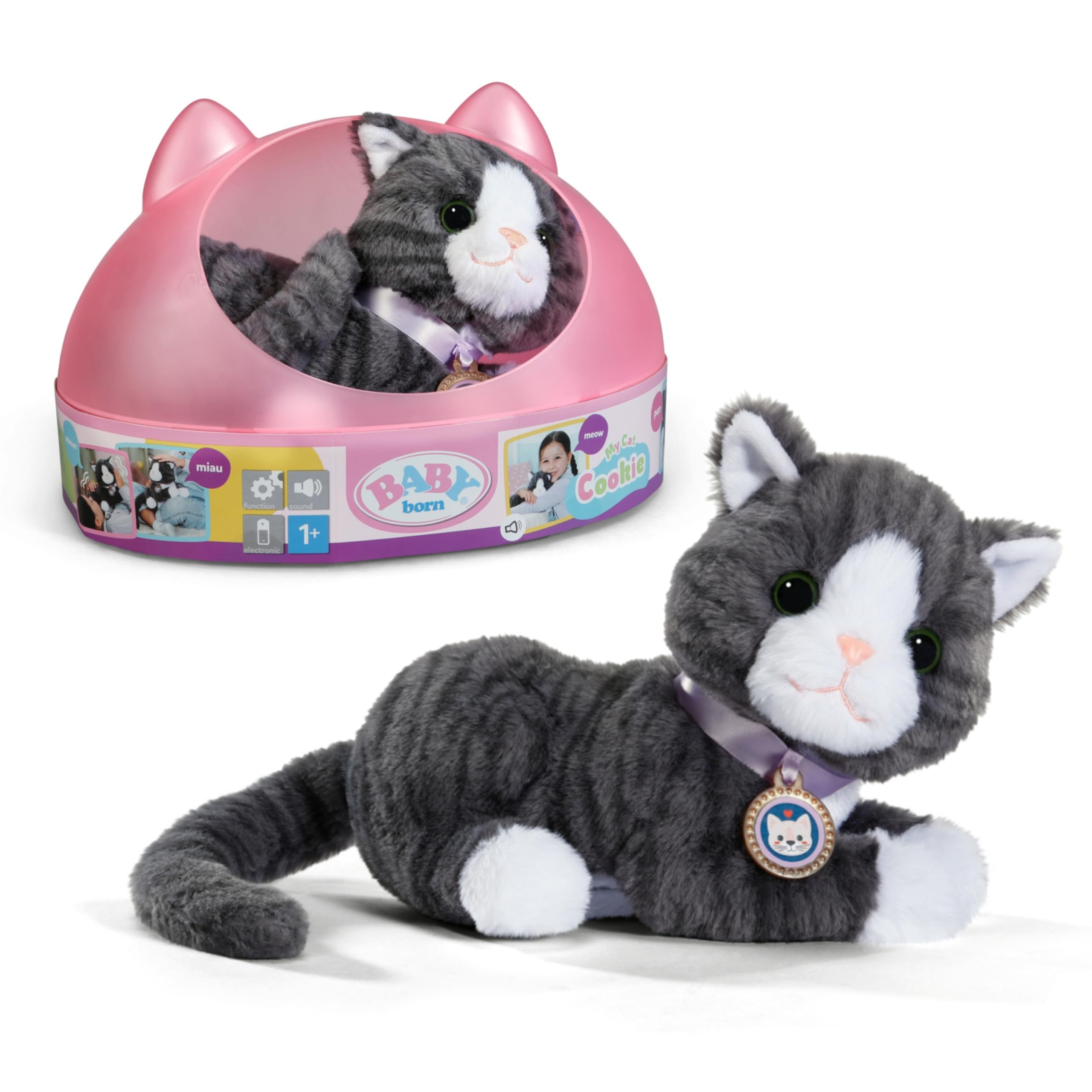 BABY born My Cat Cookie with Pet Carrier