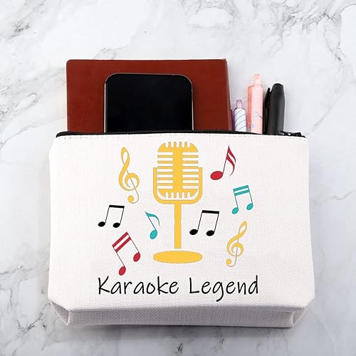 Miniatura 6 de Regalo divertido para amantes del karaoke, regalo de noche de karaoke, bolsa de cosméticos de leyenda de karaoke, regalo para fanáticos de la
