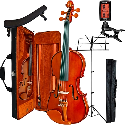 Kit Violino Eagle Ve441 4/4 + Estojo Estante Espaleira Afin