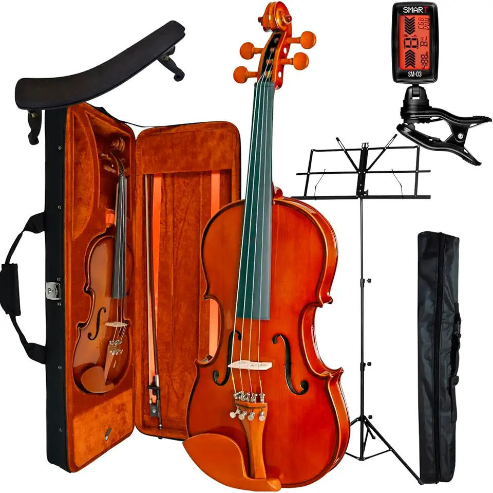 Kit Violino Eagle Ve441 4/4 + Estojo Estante Espaleira Afin