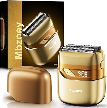 Mbzoey Electric Foil Shavers for Men IPX7 Waterproof - Light Gold