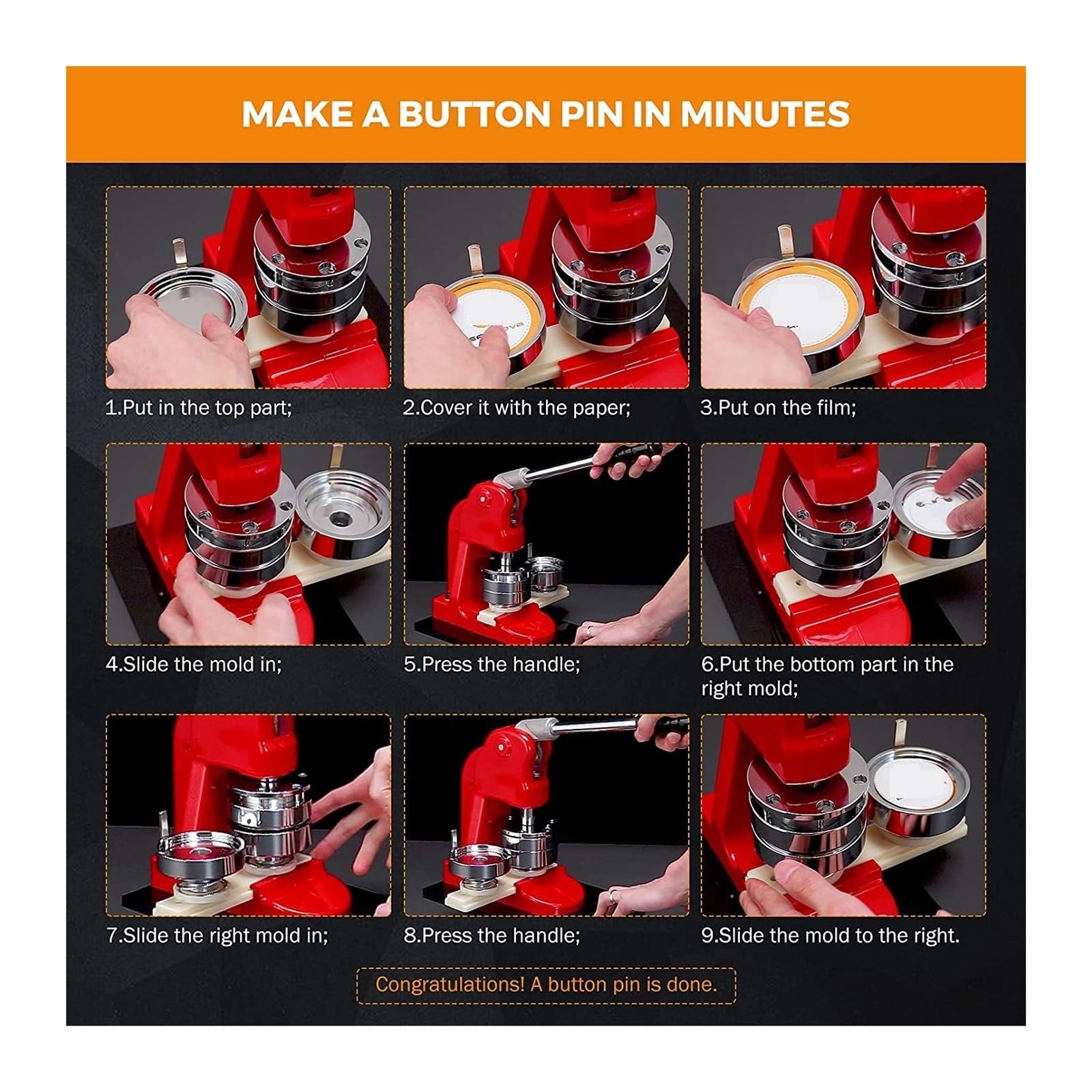Zestaw do robienia odznak, 500 szt. Pusta odznaka Pin Button Maker części materiały eksploatacyjne 32MM przycisk diy dokonywanie dziurkacza prasa materiał(37mm 500set)
