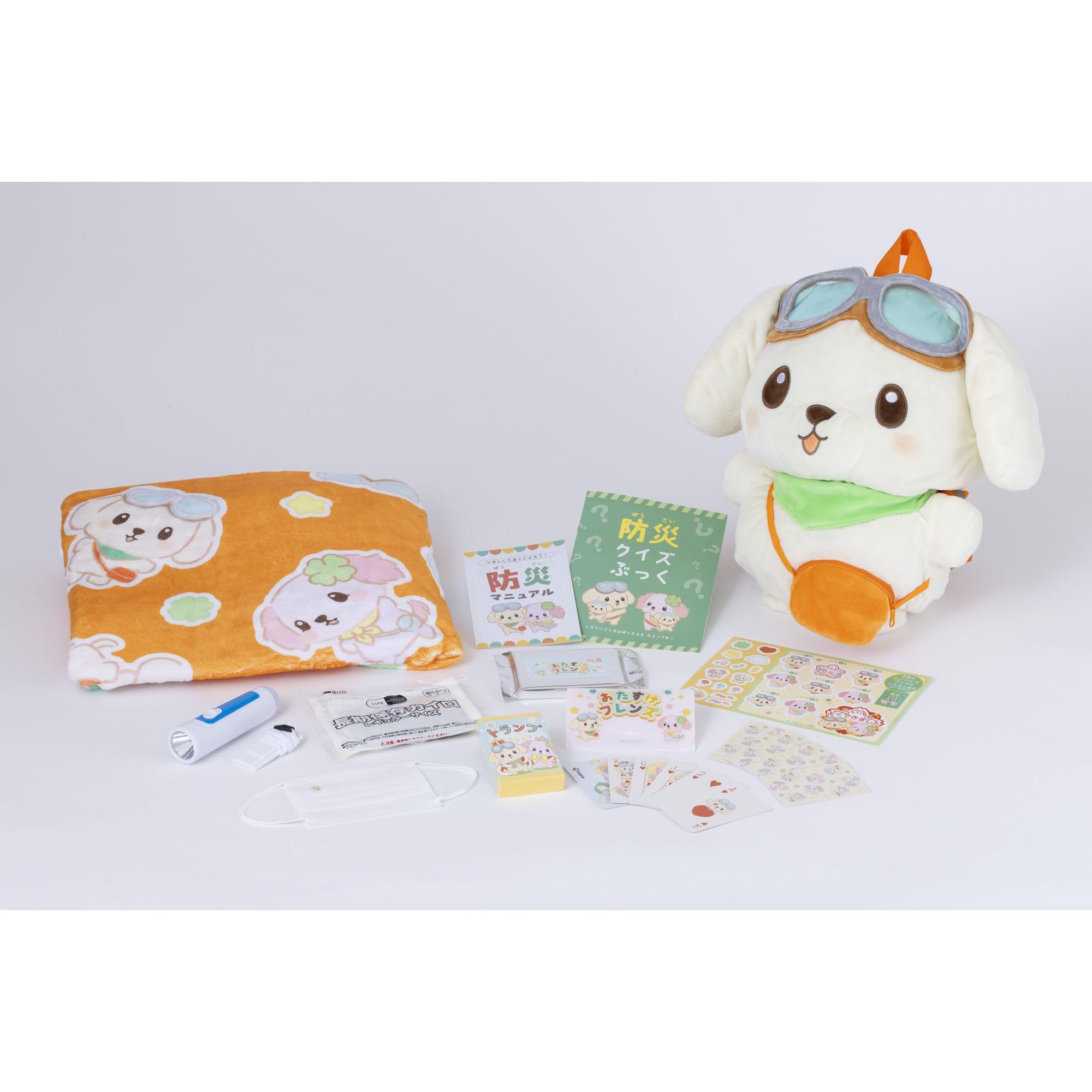 能美防災株式会社 MAME7816AM ぼうさいリュック おたすけフレンズ キャラクター巾着付 1個入