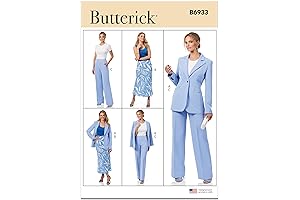 Butterick Semi-Fitted Jacket, A-Line Skirt and Pants Pattern