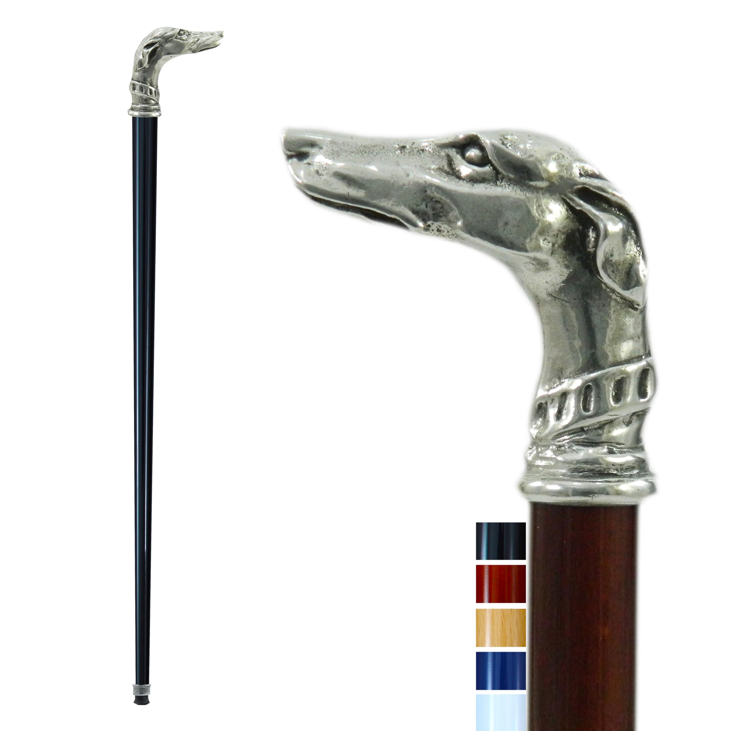 CAVAGNINI - laska drewniana - greyhound. Regulowana laska - ręcznie robiona we Włoszech