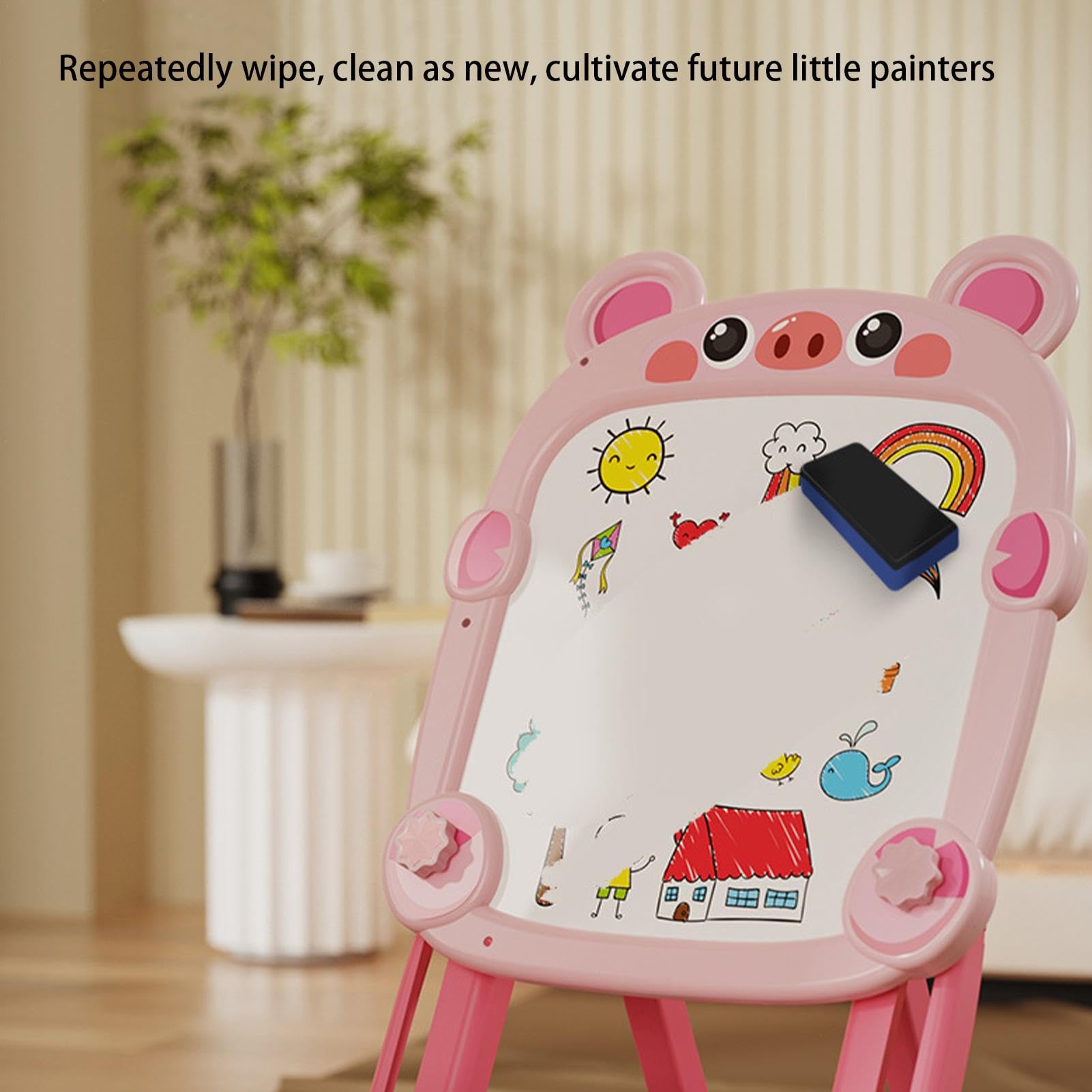 Magnetische Zeichentafel Kreidetafel Whiteboard Doppelseitig | Magnetisch Malzubehör Kinder Kunstspielzeug pädagogisches Vorschullernen kreative
