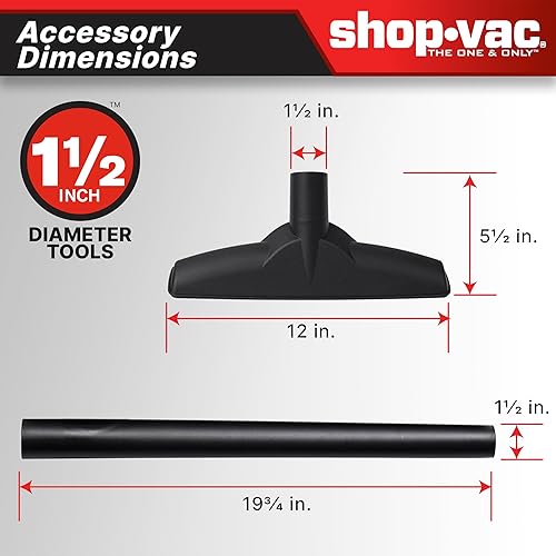 Miniatura 7 de Shop-Vac 5761011 Aspiradora de taller húmedoseco de 10 galones, 4.5 CV pico, 1.5 pulgadas de diámetro x manguera de 7 pies, cable de 12 pies, ideal