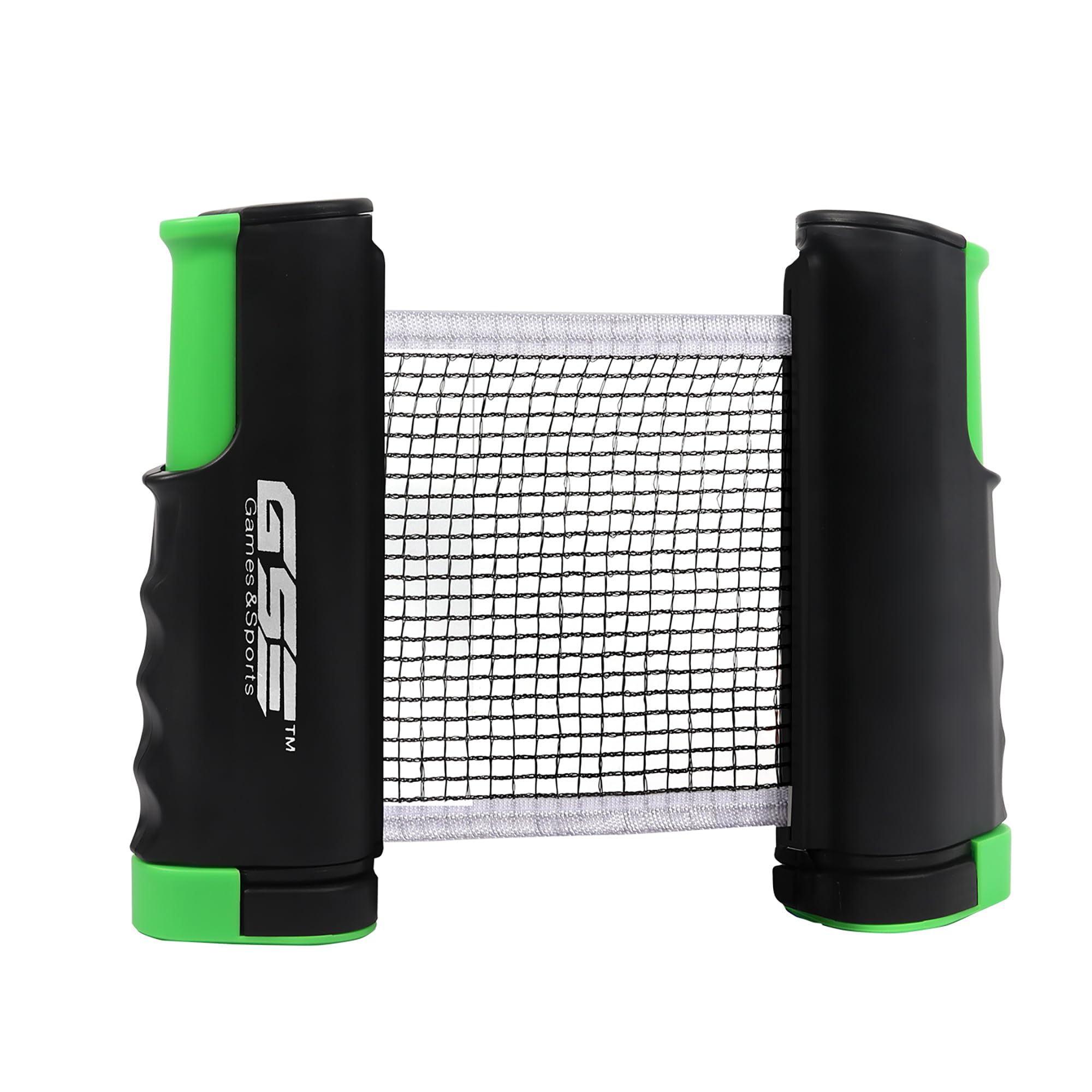 Red de ping pong retráctil ajustable y poste. Red de tenis de mesa portátil y abrazaderas. Red de ping pong de repuesto para cualquier mesa (negro)