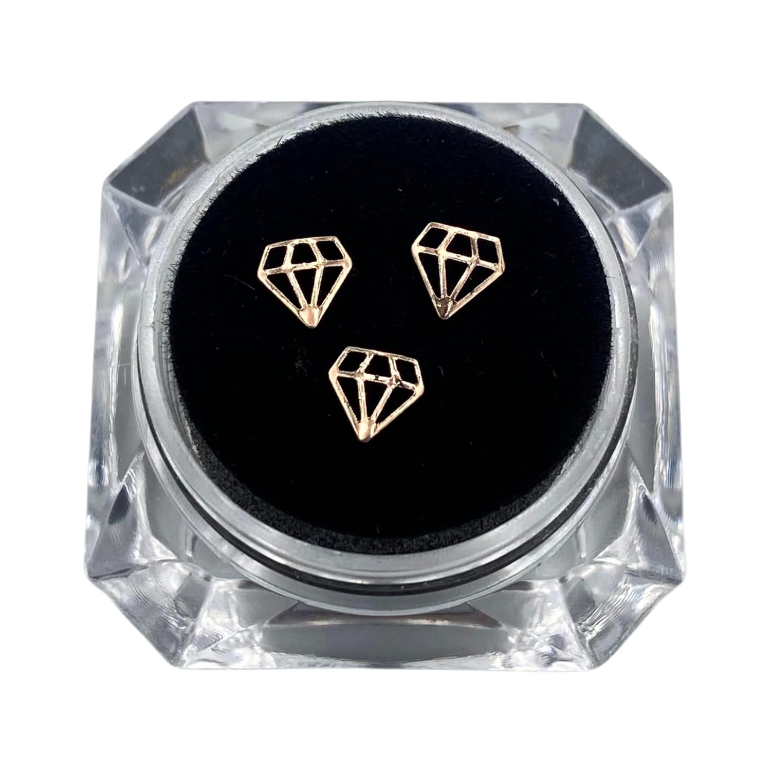 Professional Dental Teeth Gem Ornament Kit Tooth Whitening Studs with Gold Crystal Diamond-Shaped - Teeth Jewels Jewelry Decoration