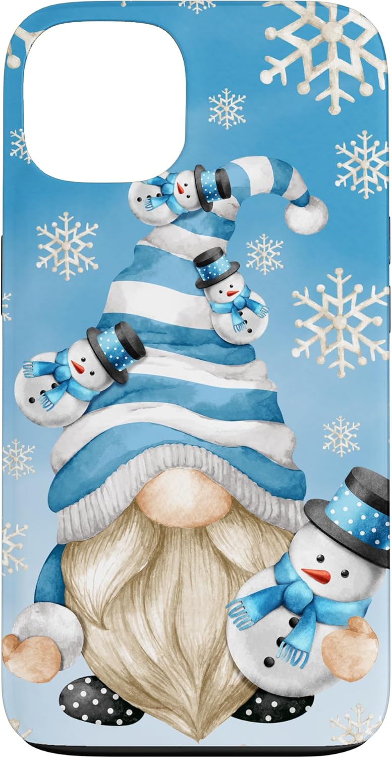 Cute Winter Gnome Dad With Snowflake Decor And Snowman Case for iPhone SE (2020) / 7 / 8